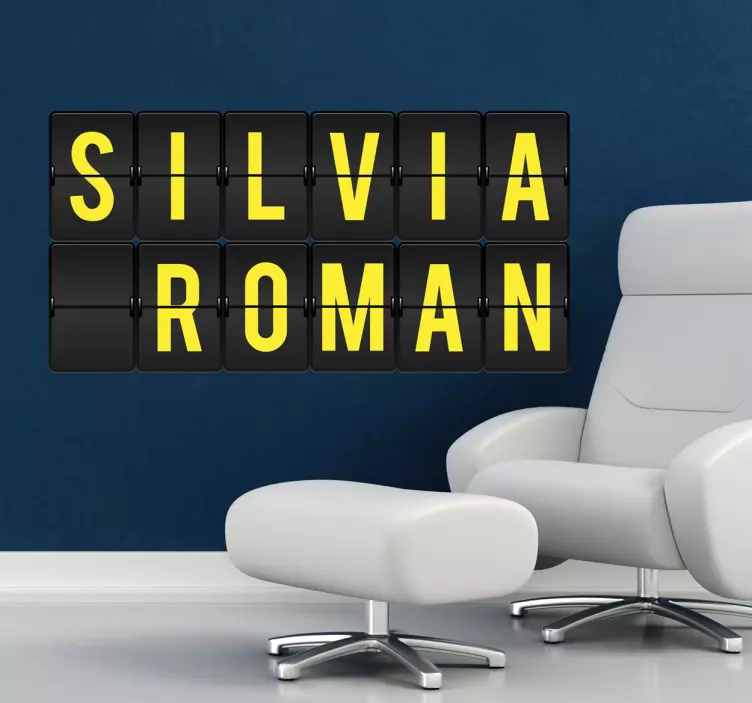 Lufthavnstavle wallsticker - TenStickers