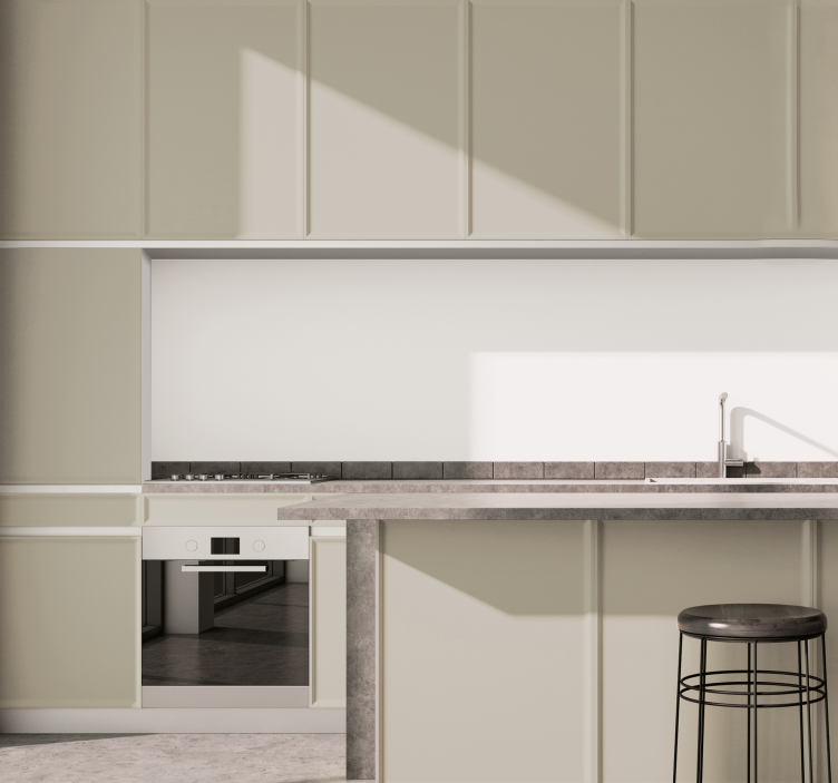 Lys beige lagen køkken klistermærke - TenStickers