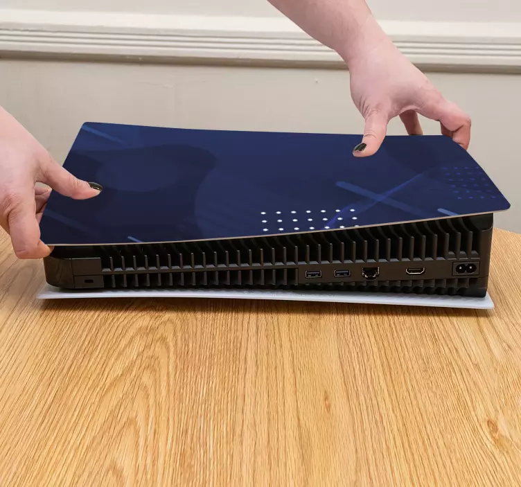 Lys og mørkeblå pletter ps5 klistermærker - TenStickers