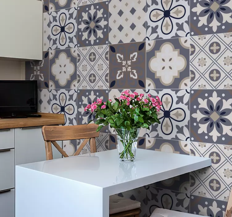 Madia fliser vinyl klistermærke - TenStickers