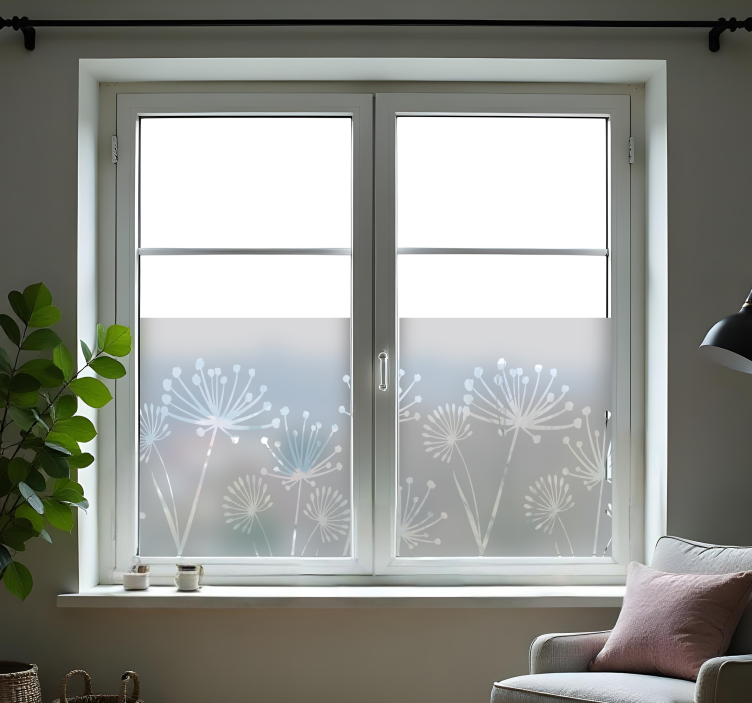 Mælkebøtte vindue sticker - TenStickers