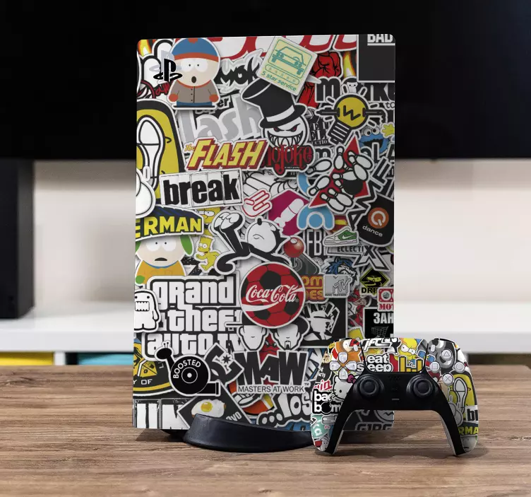 "mærkat bombe" ps5 skin - TenStickers