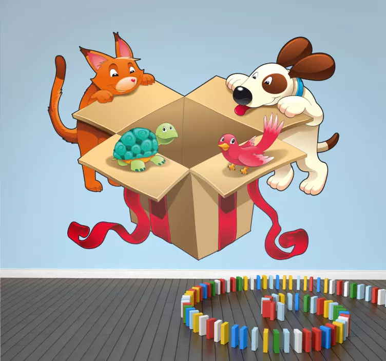 Mærkat til kæledyr gave væg - TenStickers