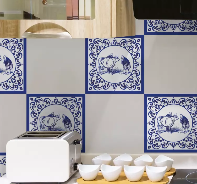 Vinyl klistermærke til mænd og ko - TenStickers