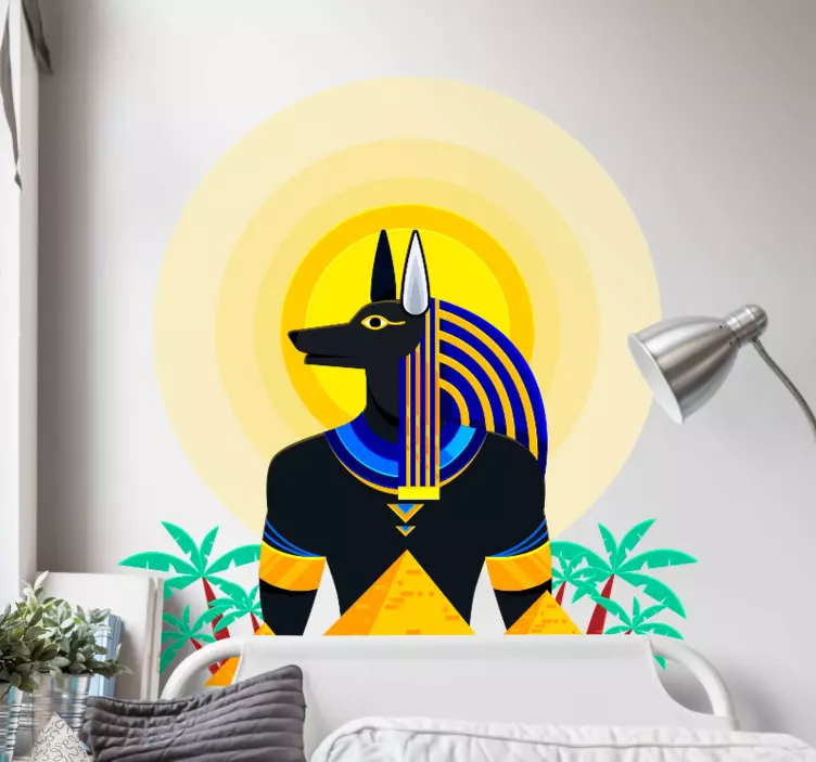 Majestætisk egyptisk anubis politik klistermærke - TenStickers