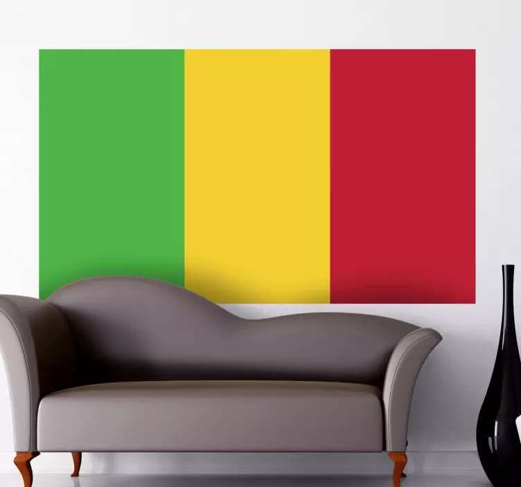 Mali flag klistermærke - TenStickers