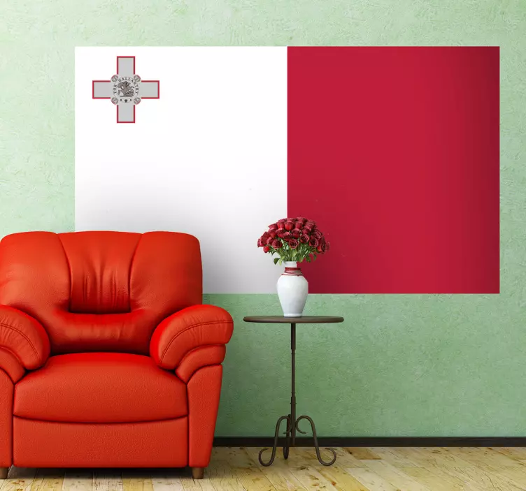 Malta flag klistermærke - TenStickers