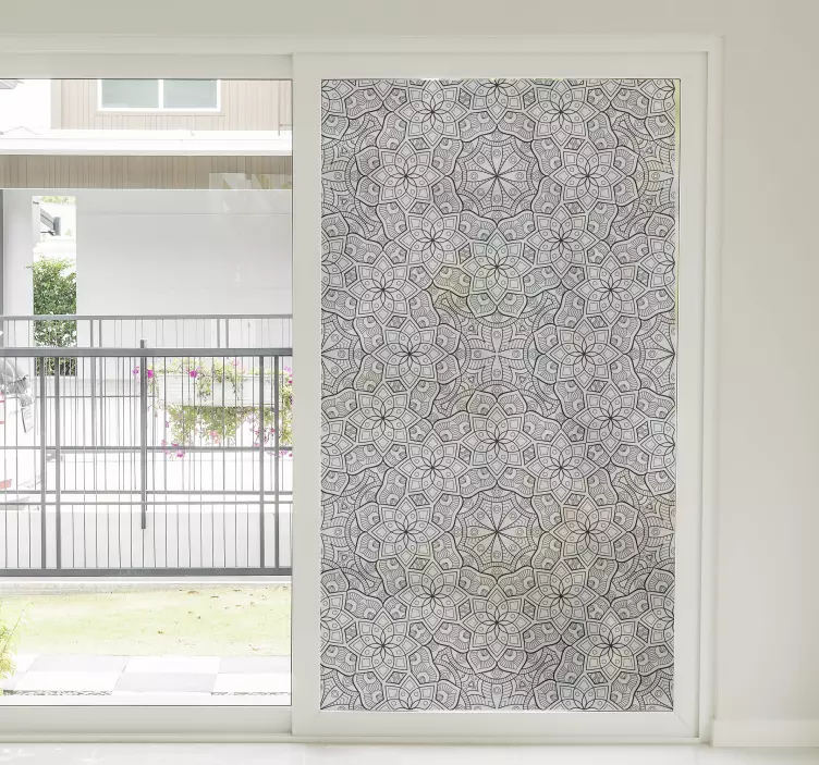 Mesmorising mandala vindue klistermærke - TenStickers