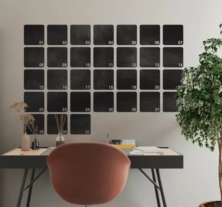 Måned planlægning tavle klistermærke - TenStickers