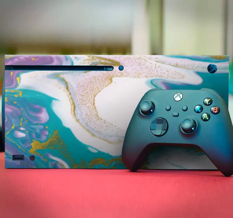 Marmormønster accent Xbox skin - TenStickers