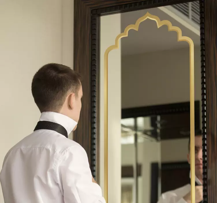 Marokkansk spejlramme klistermærke - TenStickers