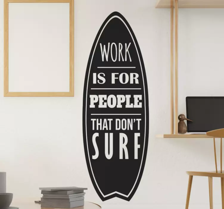 Surf væg klistermærke til surfere - TenStickers