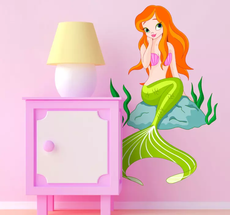 Wallstickers til børn Mermaid klistermærke - TenStickers