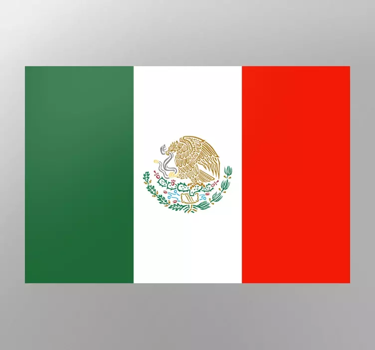 Mexicansk national flag klistermærke - TenStickers