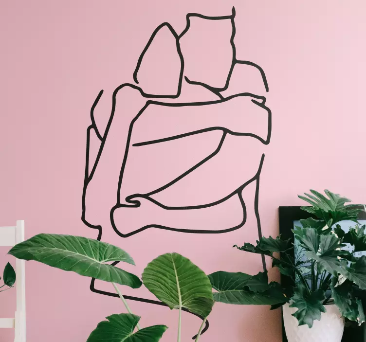 Klistermærke med minimalistisk kærlighedskærlighed - TenStickers