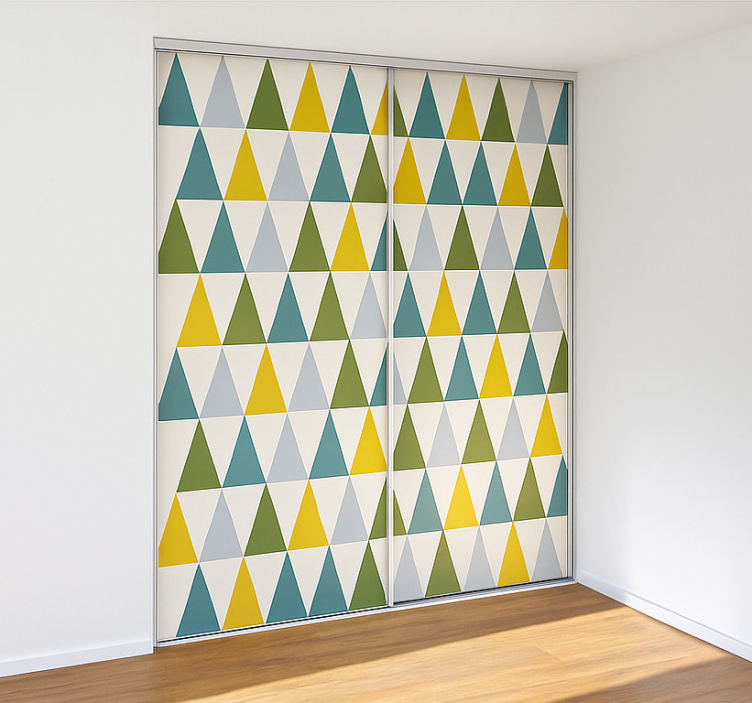 Minimalistiske trekanter folie til møbler - TenStickers