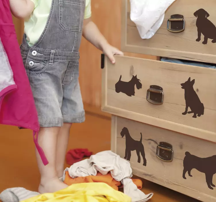 Klistermærke med møbelskabssæt - TenStickers