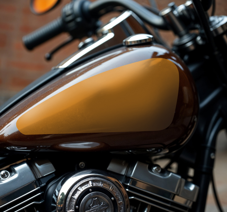 Monofarvet tank motorcykelklistermærke - TenStickers