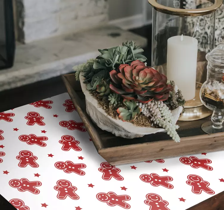 Mønster med honningkagefigurer event klistermærke - TenStickers