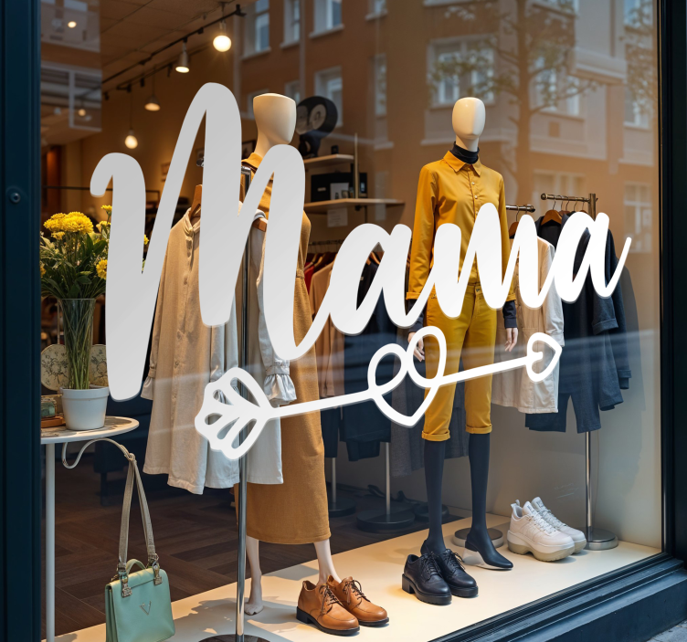 Mor elsker butiksvinduer klistermærke - TenStickers