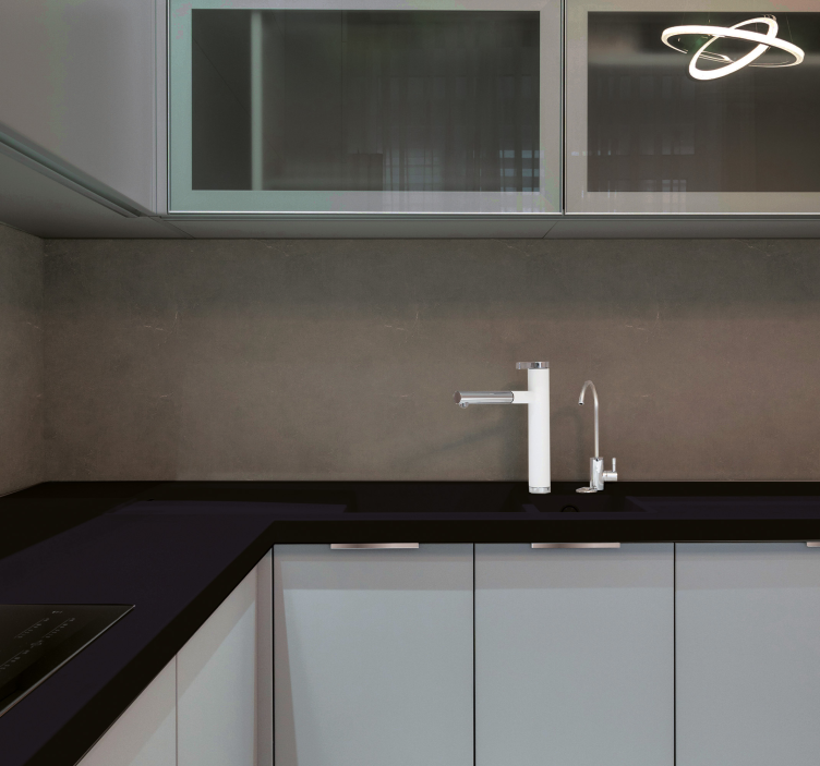 Mørk steneffekt køkken klistermærke - TenStickers