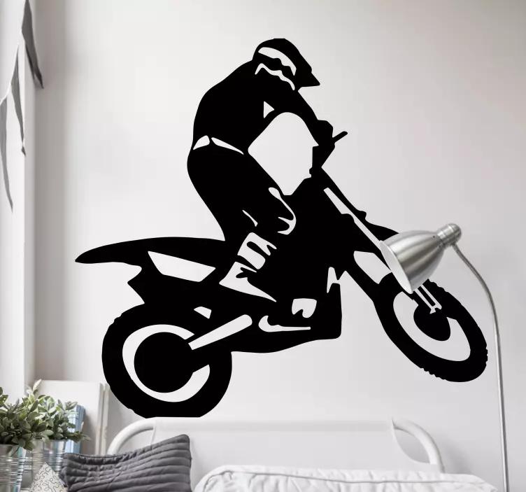 Motocross Stickers racer - TenStickers
