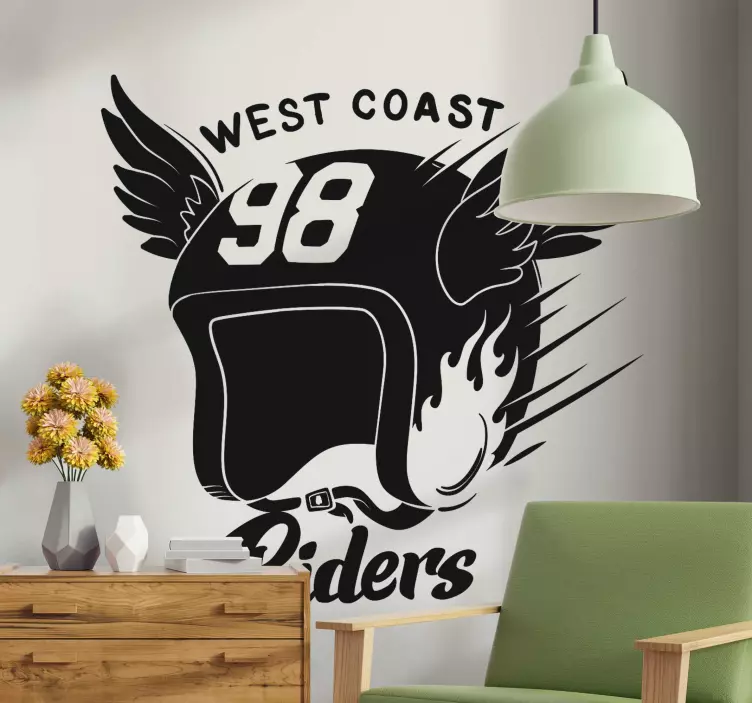 Motorcykel bande mærkat - TenStickers