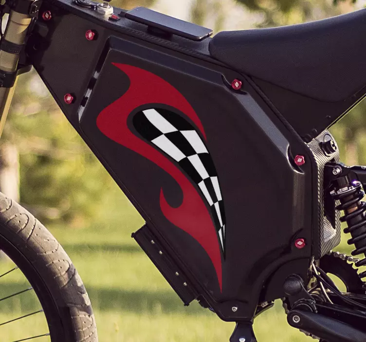 Motorcykel racing vinyl mærkat - TenStickers