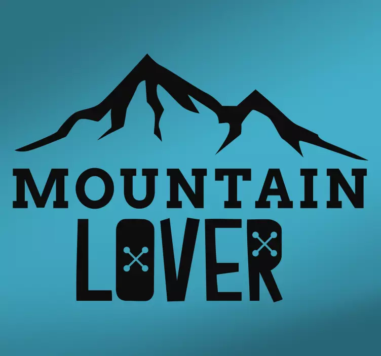 Mountain lover wall sticker - TenStickers