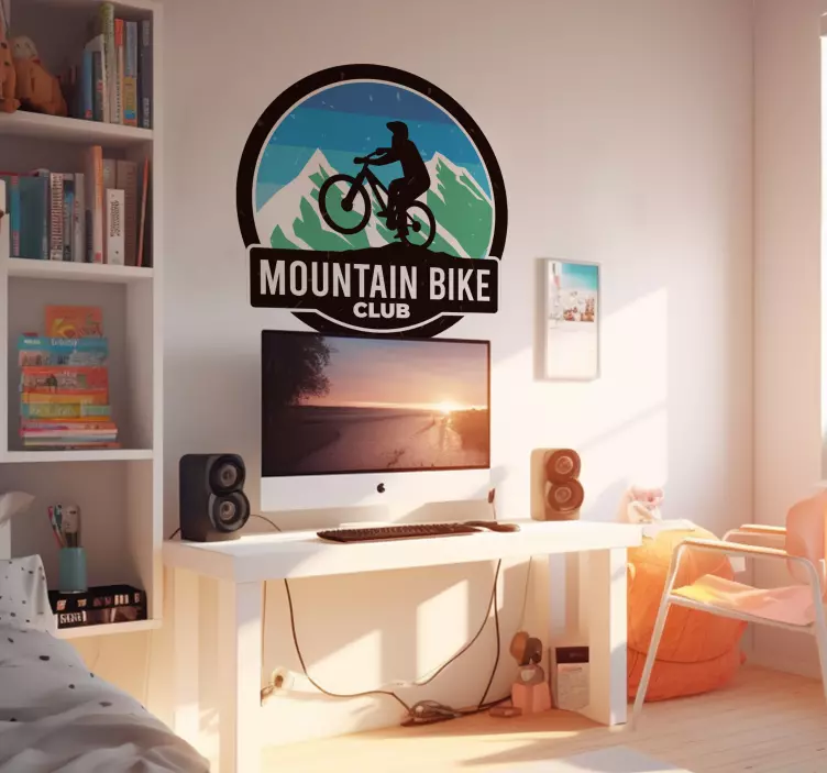 Mountainbike klub teenager wallsticker - TenStickers