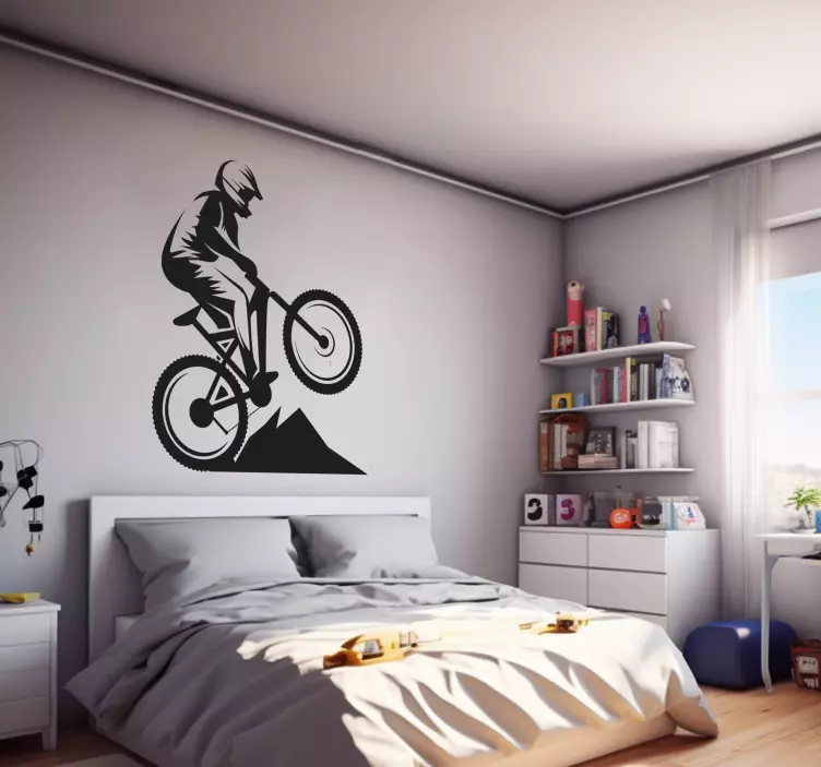 Mountainbike teenager wallsticker - TenStickers