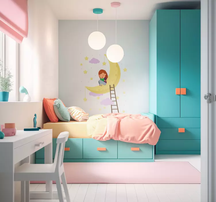 Nattehimmel dekorativt vægklistermærke - TenStickers