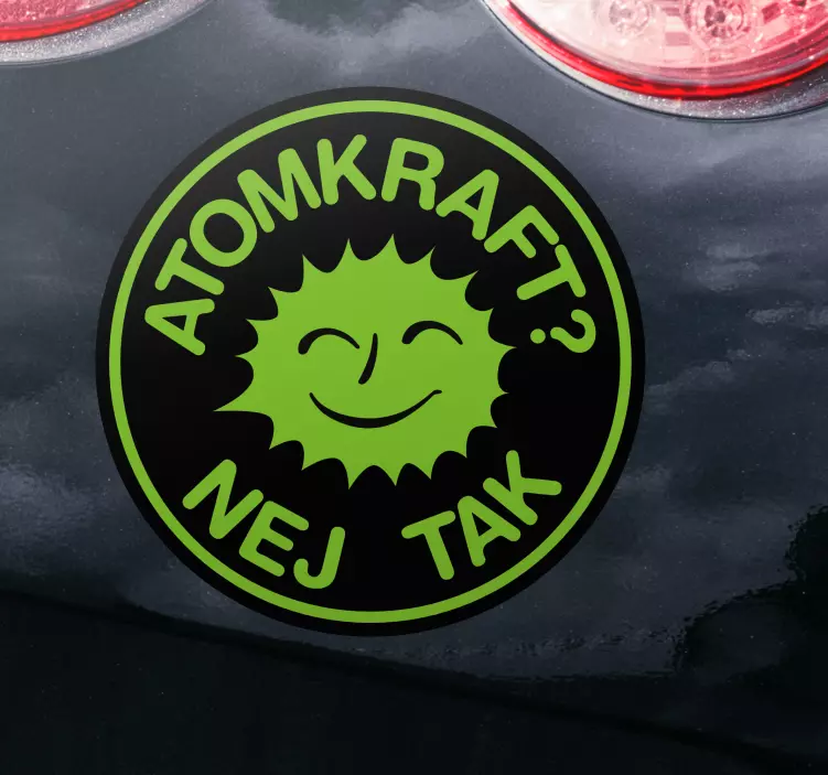 Nej tak til atomkraft klistermærker til bil - TenStickers