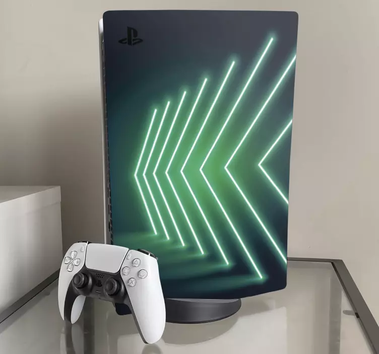 Neonlys pile ps5 klistermærker - TenStickers