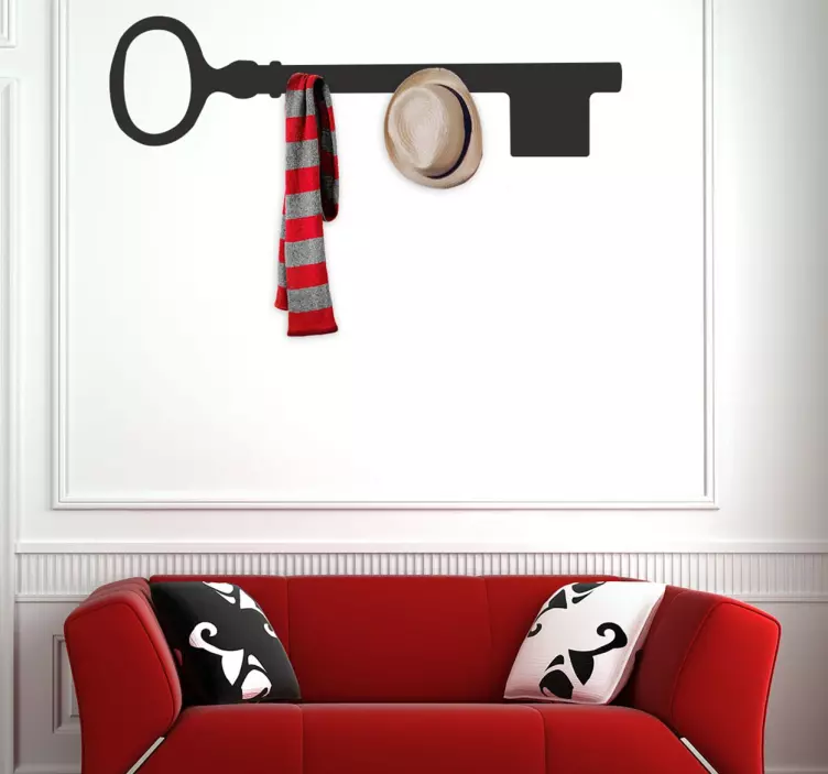 Nøgle knagerække sticker - TenStickers