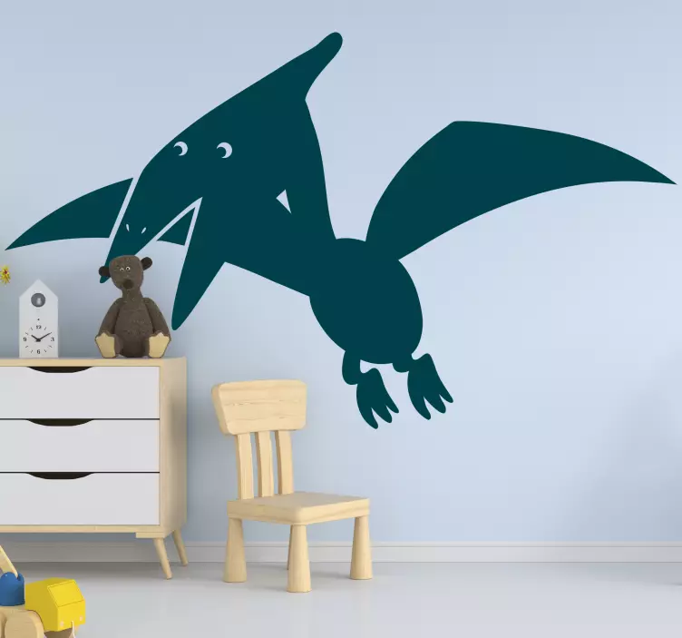 Nordisk dino pterodactyl dinosaur vægmærkat - TenStickers