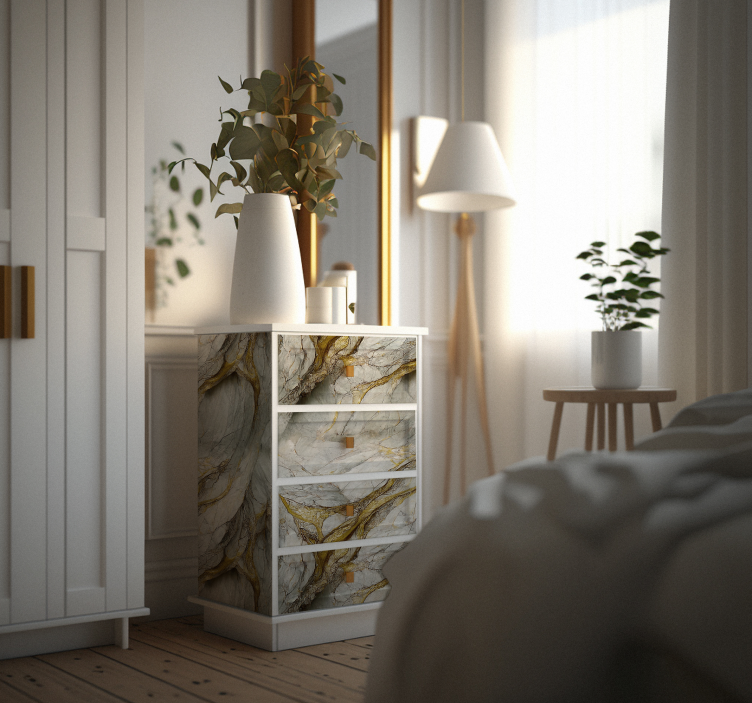 Normandisk marmor folie til møbler - TenStickers