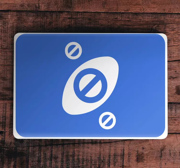 øje symbol design klistermærke til bærbar - TenStickers