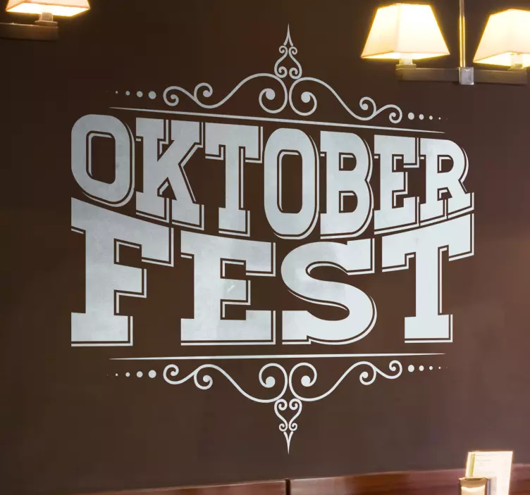 Oktoberfest tekst stue vægindretning - TenStickers