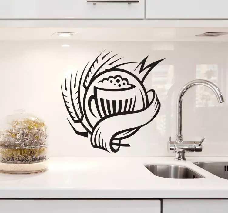 øl humle drikke klistermærke - TenStickers