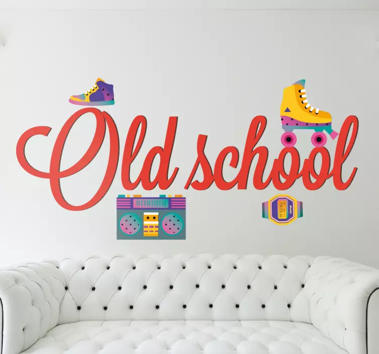 Old school 80s vintage wall decor - TenStickers
