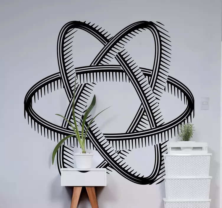 Optisk kugle væg klistermærke - TenStickers