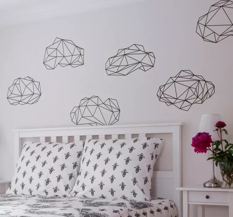 Origami sky wall stickers - TenStickers