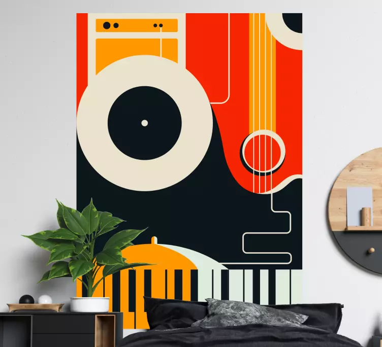 Originalt design væg klistermærke til soveværelse - TenStickers