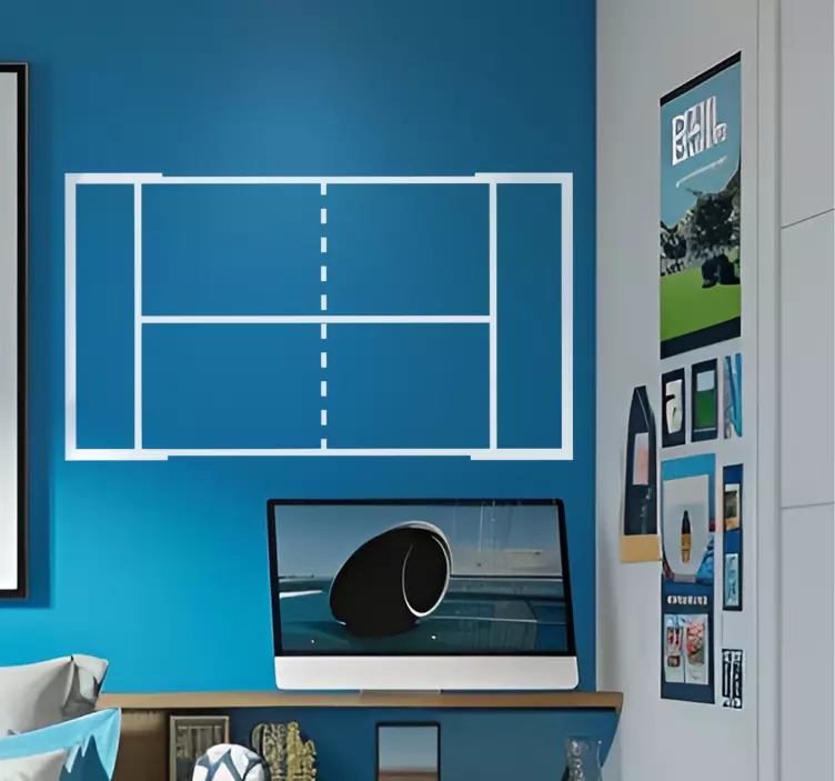 Padlebane anden sport wallsticker - TenStickers