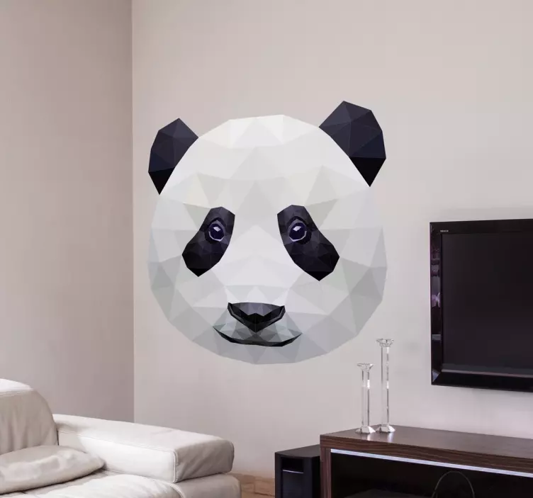 Panda vægmaleri - TenStickers