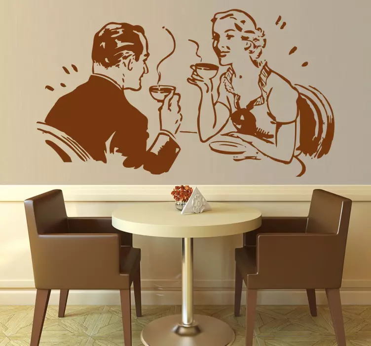 Par cafe kaffe wallsticker - TenStickers