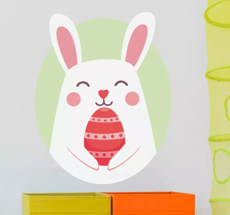 Påske bunny væg klistermærke - TenStickers