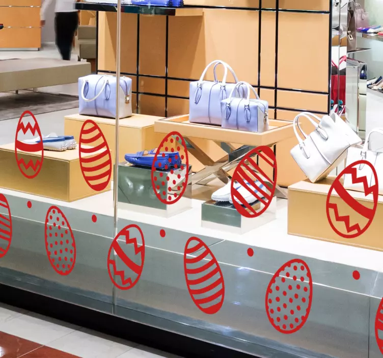 Påske grænsen væg klistermærke - TenStickers