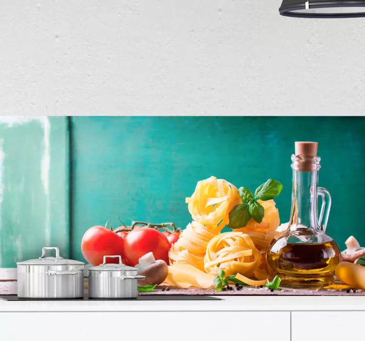 Pasta ingredienser mad menu klistermærke - TenStickers